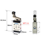 Airtac M3L210-08: Manual Valve. 3 Way - M3L21008T