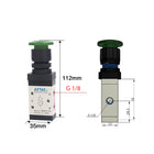Airtac M3PM110-06: Manual Valve. 3 Way - M3PM21006GG