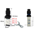 Airtac M5HS210-08: Manual Valve. 5 Way - M5HS21008BT