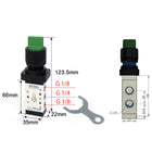 Airtac M5HS210-08: Manual Valve. 5 Way - M5HS21008GG