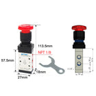 Airtac M5PL110-06: Manual Valve. 5 Way - M5PL11006T