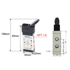 Airtac M5Y210-06: Manual Valve. 5 Way - M5Y21006T