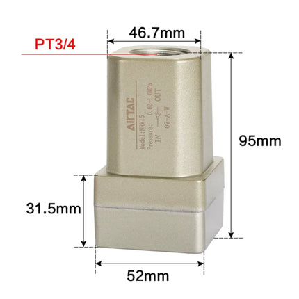 Airtac NRV-20: Non-Return Valve - NRV20