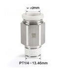 Airtac PC: Male connector--One-touch fittings(stainless steel) - PC1002-S