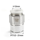 Airtac PC: Male connector--One-touch fittings(stainless steel) - PC1204D-S