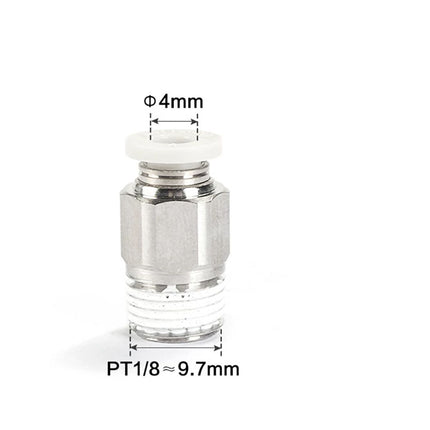 Airtac PC: Male connector--One-touch fittings(stainless steel) - PC401-S