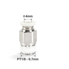 Airtac PC: Male connector--One-touch fittings(stainless steel) - PC401-S