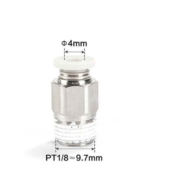 Airtac PC: Male connector--One-touch fittings(stainless steel) - PC401D-S
