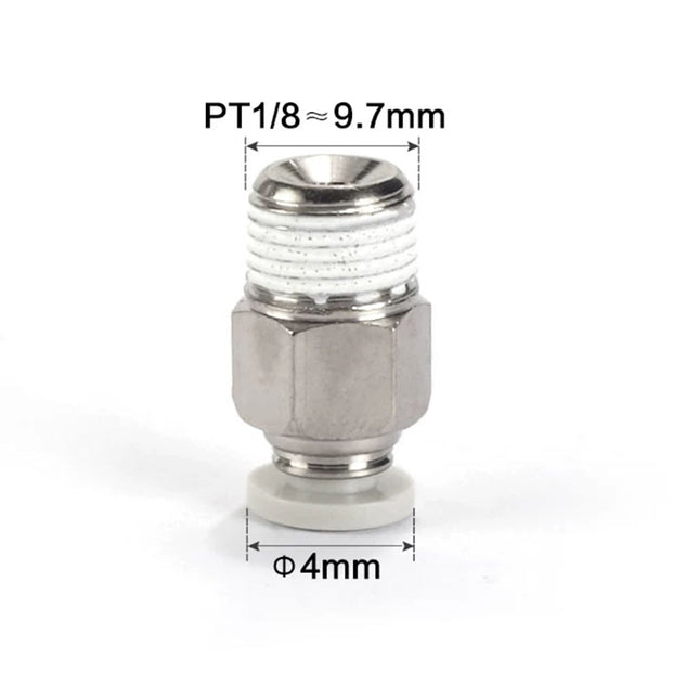 Airtac PC: Push Lock Fitting. Male Connector - PC401D