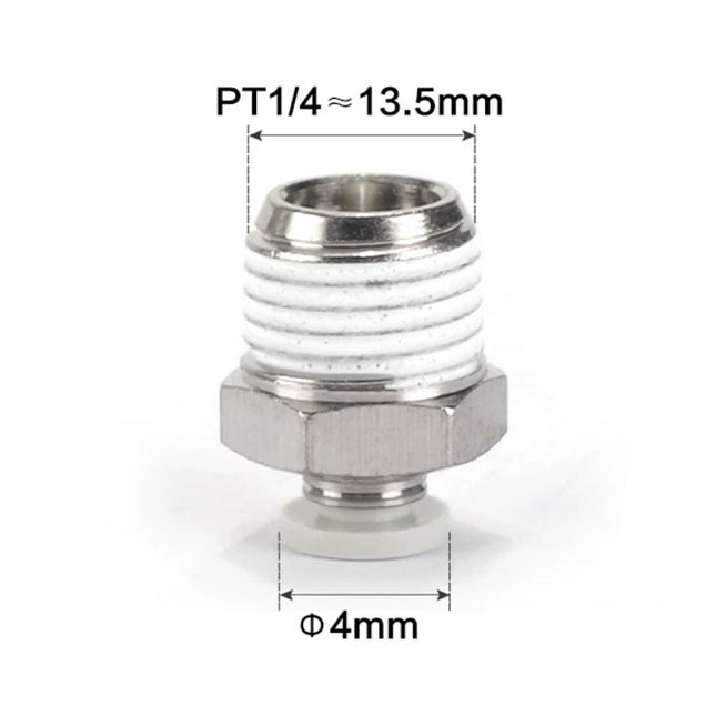 Airtac PC: Push Lock Fitting. Male Connector - PC402