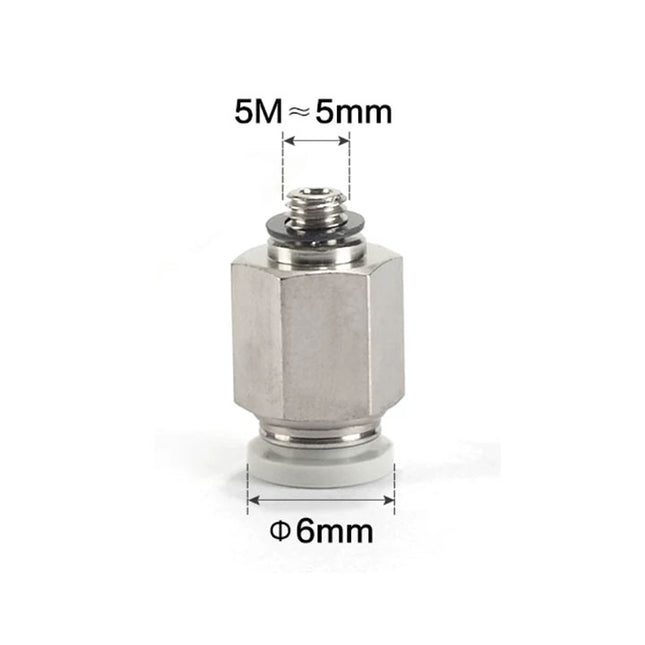 Airtac PC: Push Lock Fitting. Male Connector - PC6M5