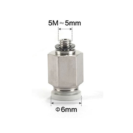 Airtac PC: Push Lock Fitting. Male Connector - PC6M5D