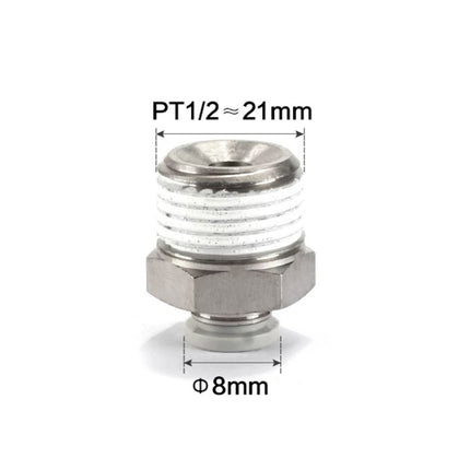 Airtac PC: Push Lock Fitting. Male Connector - PC804D