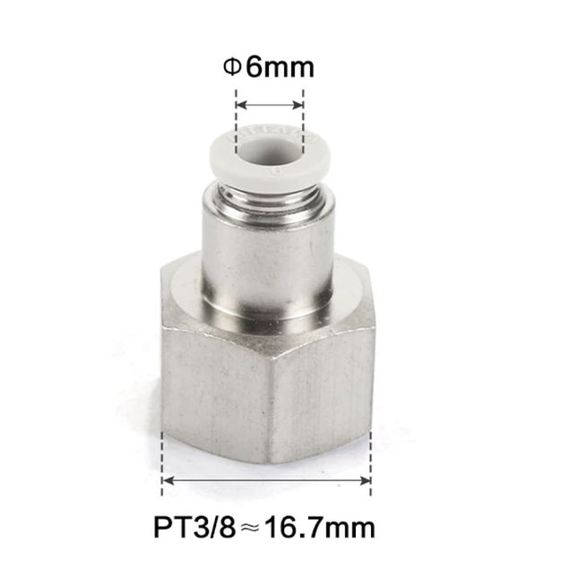 Airtac PCF: Push Lock Fitting. Female Connector - PCF603