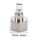 Airtac PCF: Push Lock Fitting. Female Connector - PCF604D