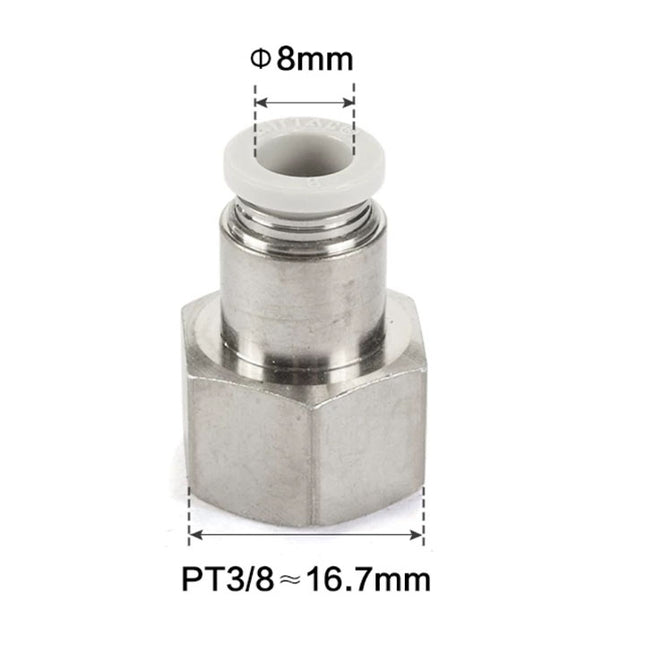Airtac PCF: Push Lock Fitting. Female Connector - PCF803D