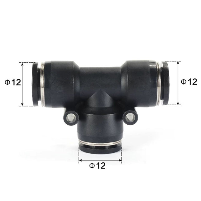 Airtac PE: Push Lock Fitting. Union Tee - PE12D