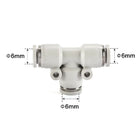 Airtac PE: Push Lock Fitting. Union Tee - PE6