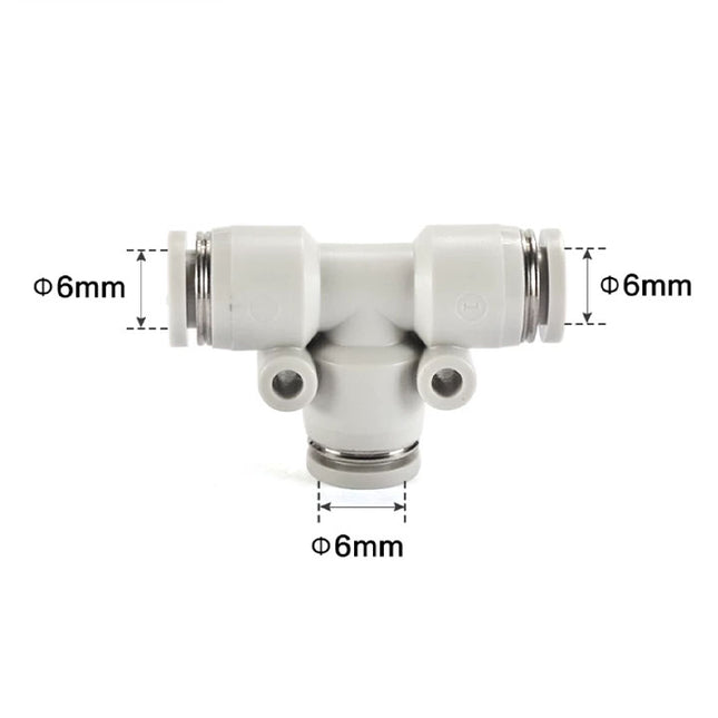 Airtac PE: Push Lock Fitting. Union Tee - PE6