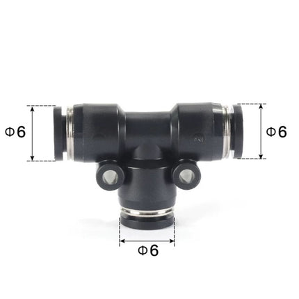 Airtac PE: Push Lock Fitting. Union Tee - PE6D