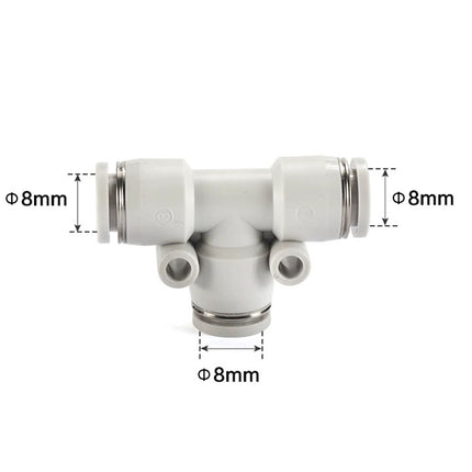 Airtac PE: Push Lock Fitting. Union Tee - PE8
