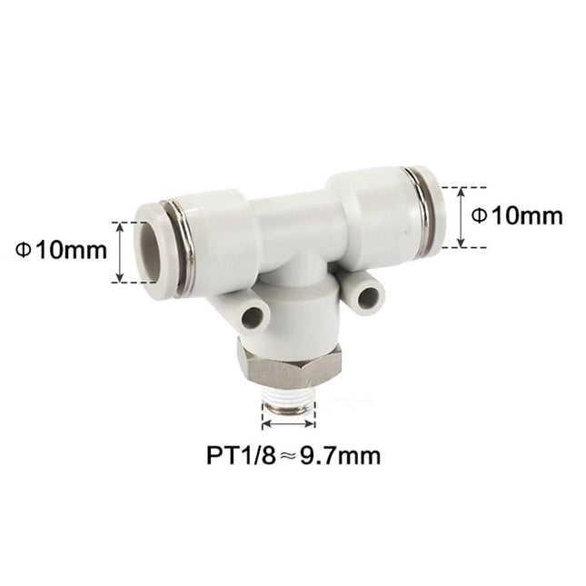 Airtac PEB: Push Lock Fitting. Male Branch Tee - PEB1001D