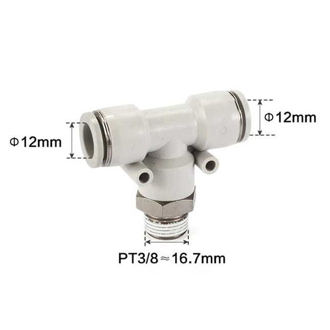 Airtac PEB: Push Lock Fitting. Male Branch Tee - PEB1203