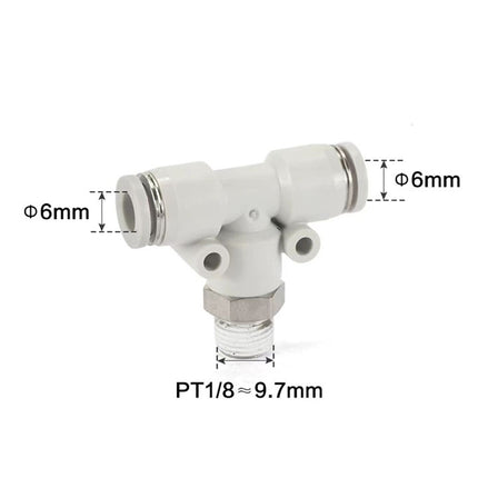 Airtac PEB: Push Lock Fitting. Male Branch Tee - PEB601