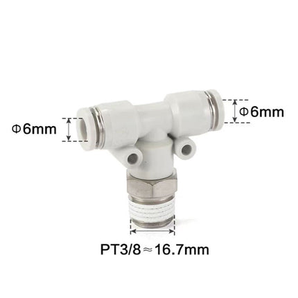 Airtac PEB: Push Lock Fitting. Male Branch Tee - PEB603