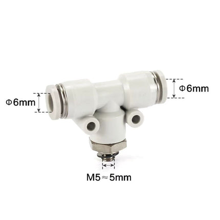 Airtac PEB: Push Lock Fitting. Male Branch Tee - PEB6M5D