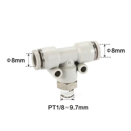 Airtac PEB: Accessories--One-touch fittings(stainless steel) - PEB801-S