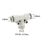 Airtac PEB: Push Lock Fitting. Male Branch Tee - PEB801