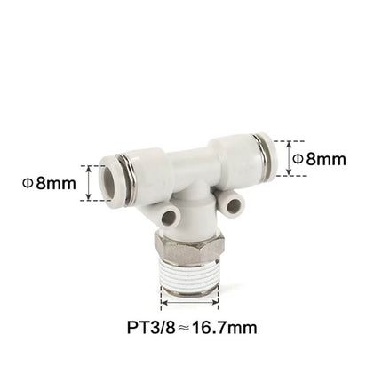 Airtac PEB: Accessories--One-touch fittings(stainless steel) - PEB803D-S