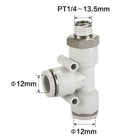 Airtac PED: Push Lock Fitting. Male Run Tee - PED1202