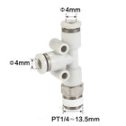 Airtac PED: Accessories--One-touch fittings(stainless steel) - PED402D-S