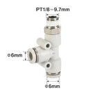 Airtac PED: Push Lock Fitting. Male Run Tee - PED601D