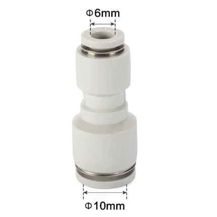 Airtac PG: Push Lock Fitting. Different Diameter Straight - PG10-6