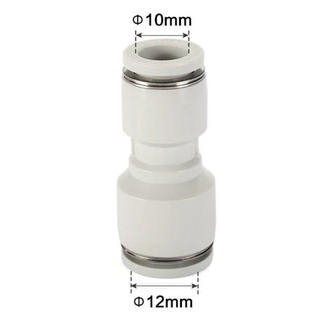 Airtac PG: Push Lock Fitting. Different Diameter Straight - PG12-10D