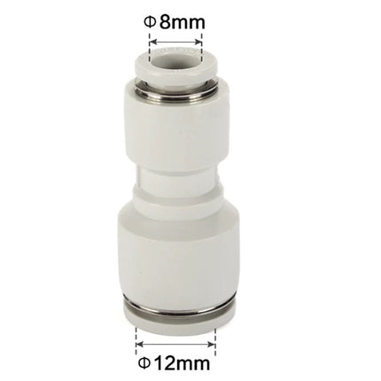 Airtac PG: Push Lock Fitting. Different Diameter Straight - PG12-8