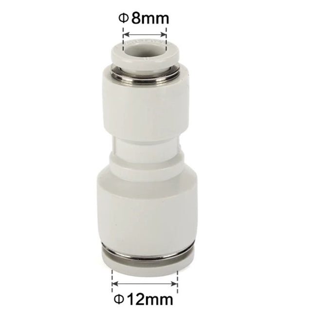 Airtac PG: Push Lock Fitting. Different Diameter Straight - PG12-8