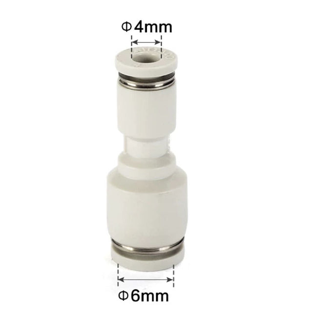 Airtac PG: Push Lock Fitting. Different Diameter Straight - PG6-4D