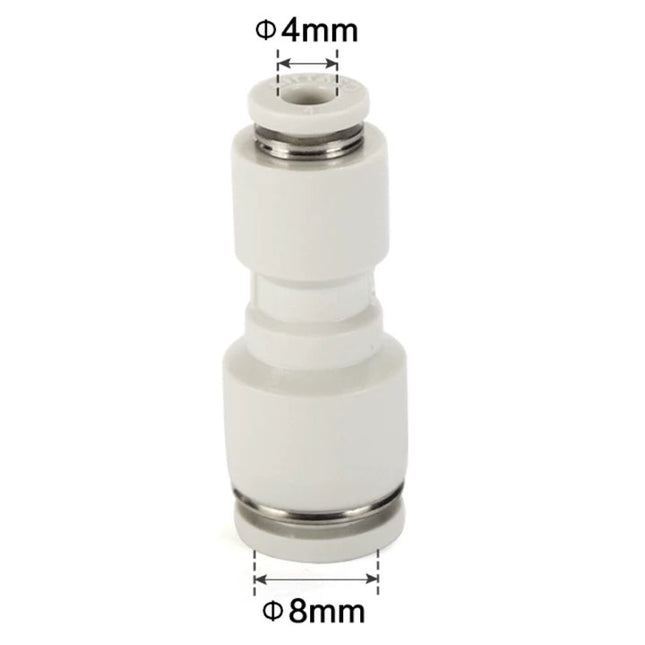 Airtac PG: Push Lock Fitting. Different Diameter Straight - PG8-4D
