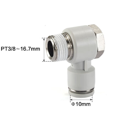 Airtac PH: Push Lock Fitting. Universal Male Elbow - PH1003D