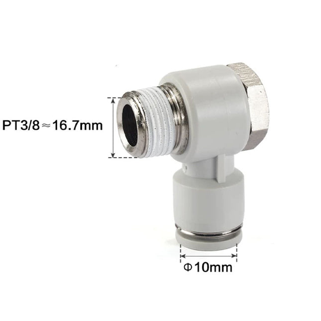 Airtac PH: Push Lock Fitting. Universal Male Elbow - PH1003