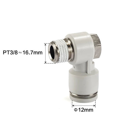 Airtac PH: Push Lock Fitting. Universal Male Elbow - PH1203D