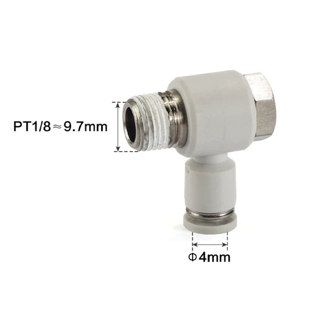 Airtac PH: Push Lock Fitting. Universal Male Elbow - PH401