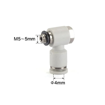 Airtac PH: Push Lock Fitting. Universal Male Elbow - PH4M5D