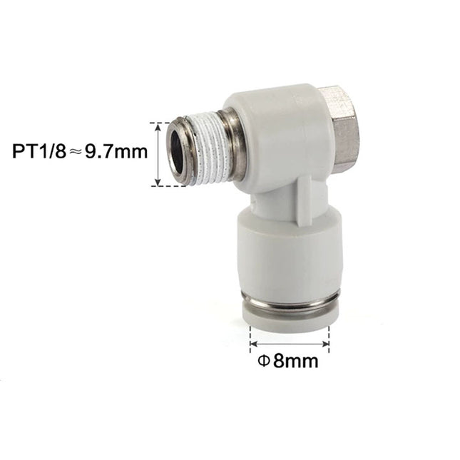 Airtac PH: Push Lock Fitting. Universal Male Elbow - PH801
