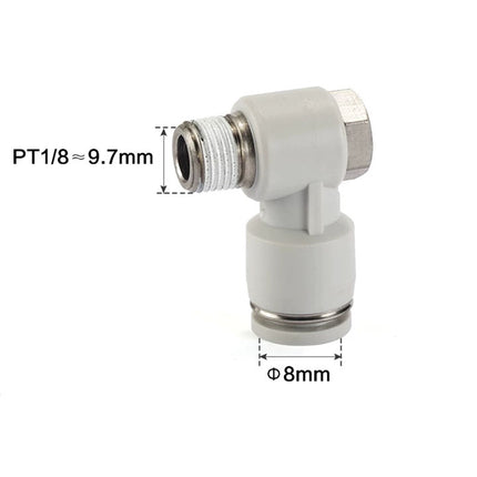 Airtac PH: Push Lock Fitting. Universal Male Elbow - PH801D