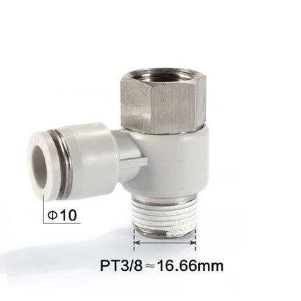 Airtac PHF: Push Lock Fitting. Double Universal Female Elbow - PHF1003D
